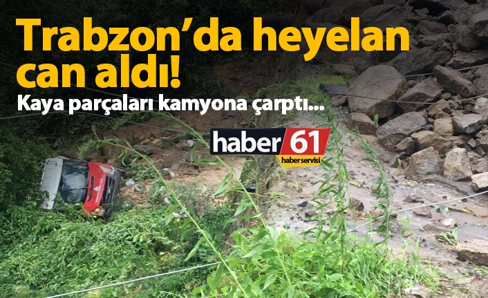 Trabzon'da heyelan can aldı! 14.08.2020