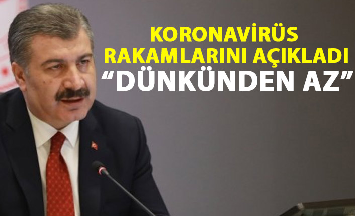 Güncel koronavirüs rakamları açıklandı: Dünkünden az