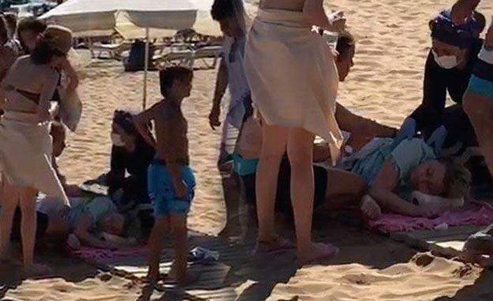 Genç kadın aşırı sıcaktan fenalaştı!