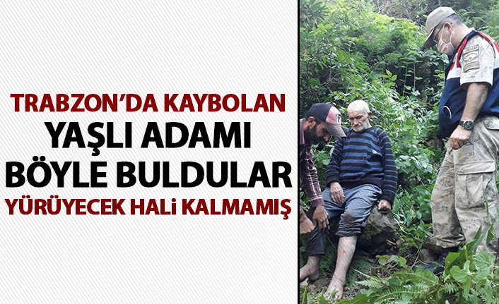 Trabzon'da kaybolan yaşlı adamdan müjdeli haber geldi