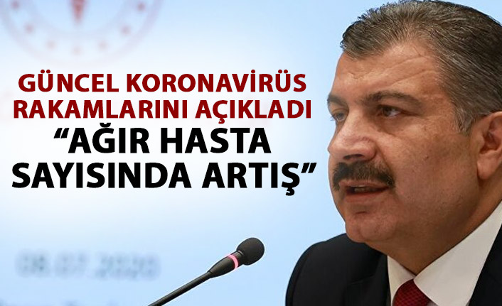 Bakan Koca: Ağır hasta sayısındaki artış endişe veriyor