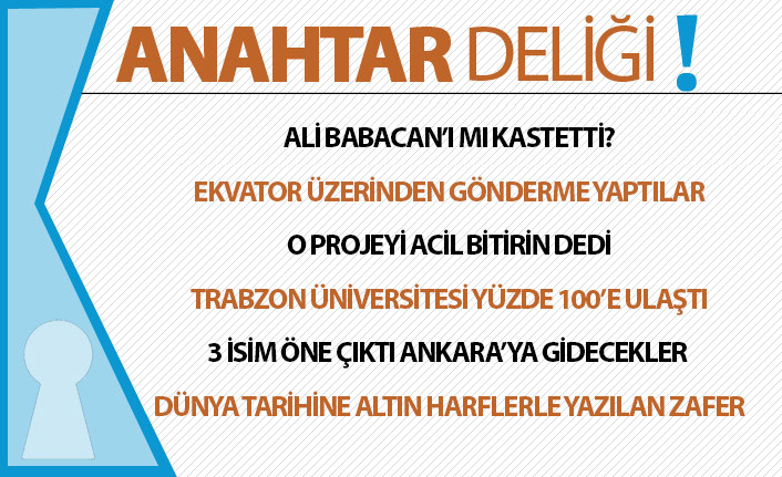 Anahtar Deliği 30.08.2020