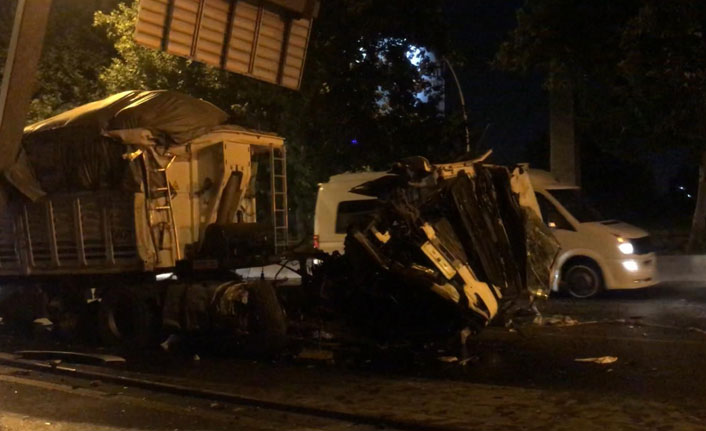 Başkent’te kamyon kazası