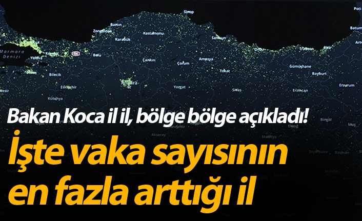 Bakan Koca il il Bölge bölge açıkladı! İşte vaka sayısının en fazla arttığı il