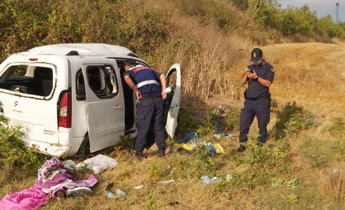 Tekirdağ’da feci kaza
