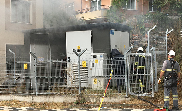 Alev alan trafo patladı!