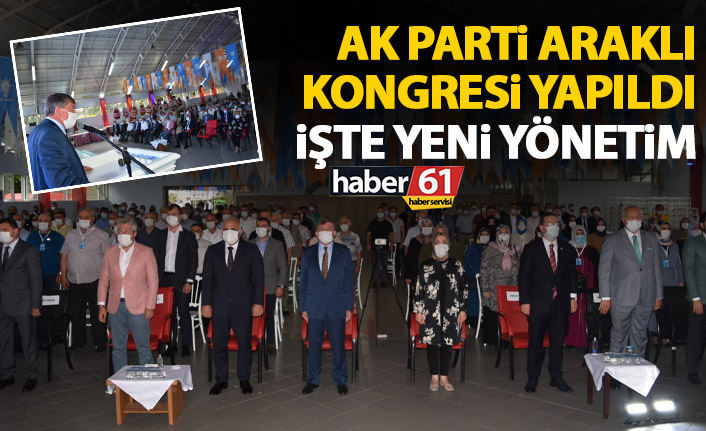 AK Parti ilçe kongreleri Araklı'da devam etti! İşte yeni yönetim