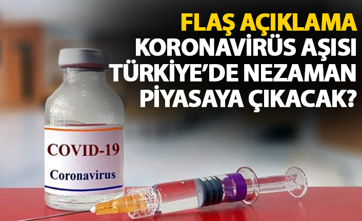 Koronavirüs aşısı Türkiye'de ne zaman piyasaya sürülecek? Açıklama geldi