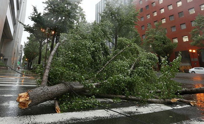 Japonya'yı tayfun vurdu! 8 Milyon kişiye tahliye