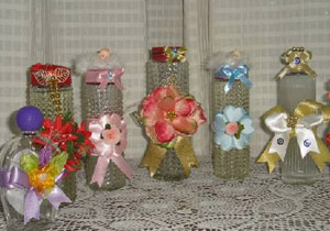 Bir evde 2500 kolonya şişesi