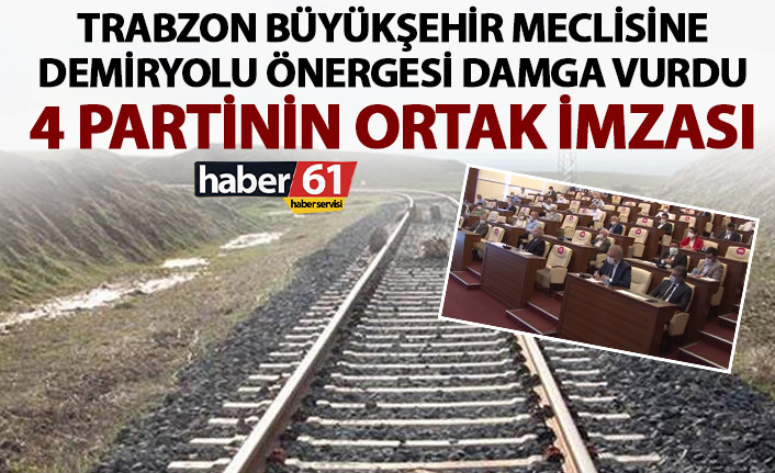 Trabzon Büyükşehir meclisine demiryolu önergesi damga vurdu