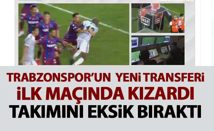 Trabzonspor yeni transferi takımını eksik bıraktı