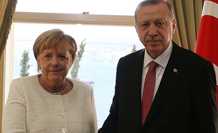 Cumhurbaşkanı Erdoğan Merkel ile görüştü