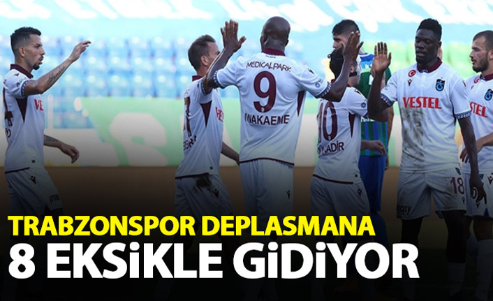 Trabzonspor Denizli'ye 8 eksikle gidiyor