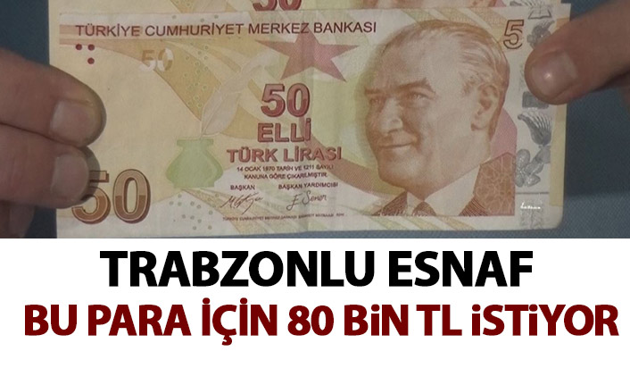 Trabzon'da fırın ustası 50 TL için 80 bin lira istiyor