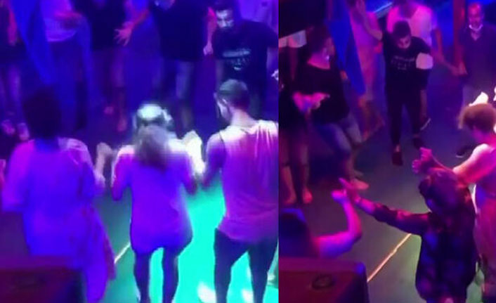 Tur teknesinde koronavirüse rağmen halay çektiler