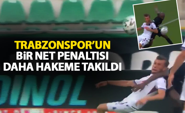 Trabzonspor'un net penaltısı verilmedi! VAR'a bile gitmedi