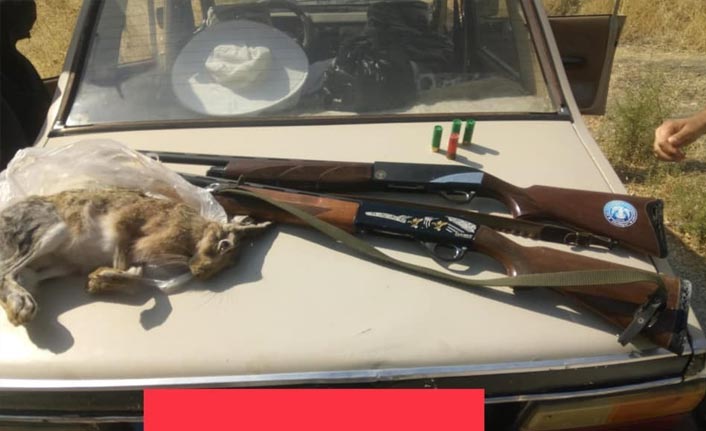 Yaban tavşanı avına, 4 bin 715 TL ceza