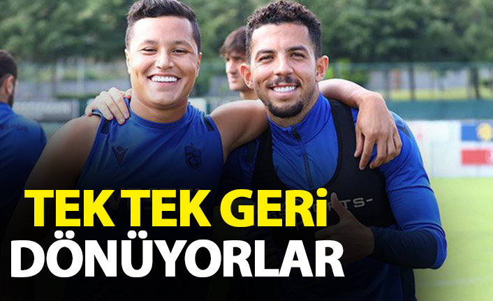 Trabzonspor'un yıldızları takıma dönüyor