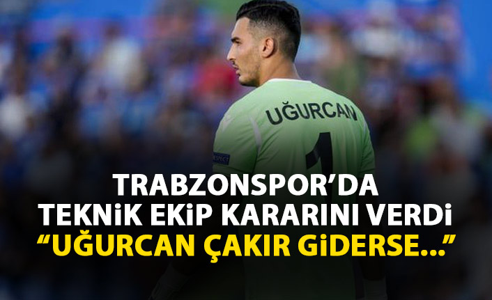 Trabzonspor'da teknik ekip kararını verdi: Uğurcan Çakır giderse...