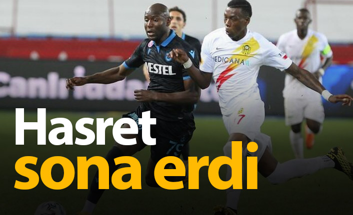Trabzonspor hasreti bitirdi