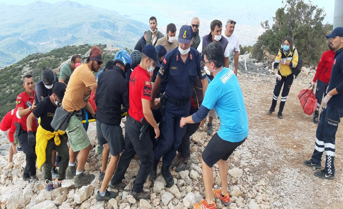 Fethiye'de yamaç paraşütü kazası