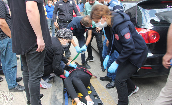 Ünye’de otomobil yayaya çarptı: 25 yaşında kadın yaralandı