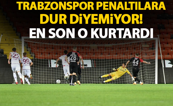 Trabzonspor penaltılara dur diyemiyor! En son o kurtardı