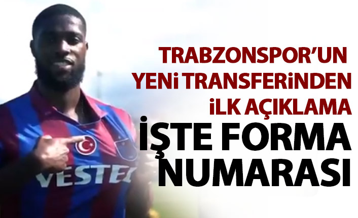 Trabzonspor’un yeni transferi Djaniny’den ilk açıklama! İşte forma numarası