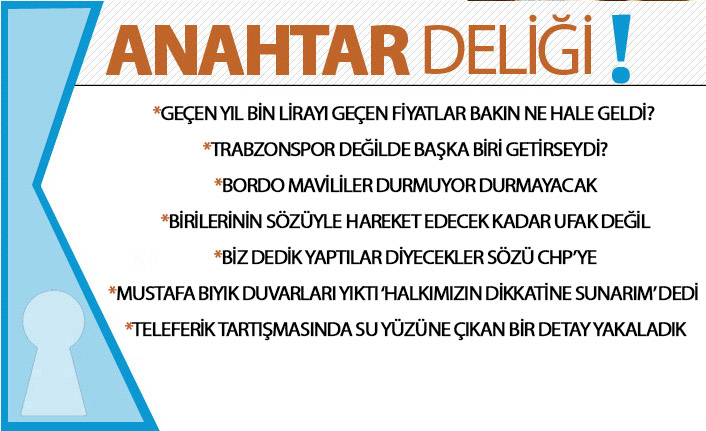 Anahtar Deliği 05.10.2020 Trabzon’da uçak biletleri geçen yıla göre yarı fiyatına düştü