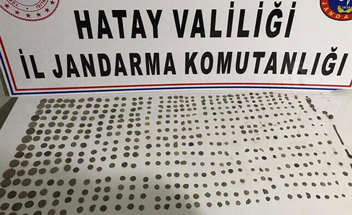 Motosiklette 516 tarihi sikke ele geçirildi