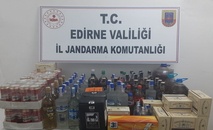 Kaçak alkol ve sigara operasyonu