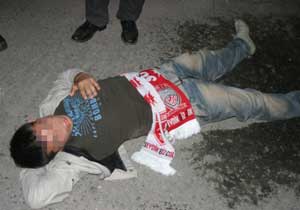 Giresun-Samsun maçında olay