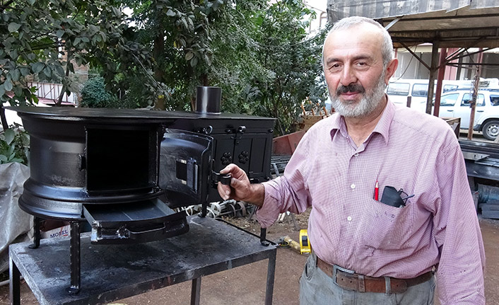 Kamyon jantından kuzine üretti