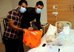 TS'li futbolculardan ziyaret