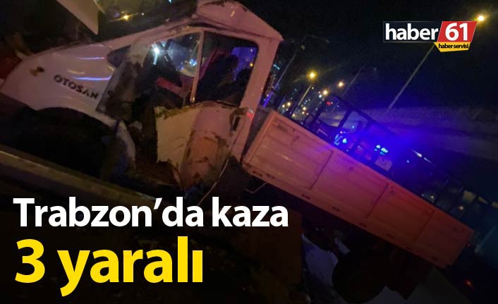 Trabzon'da kaza: 3 yaralı. 15.10.2020