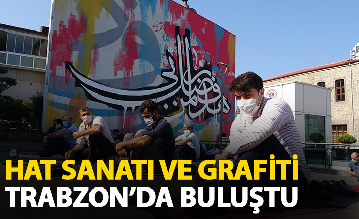 Geleneksel hat sanatı ile grafiti Trabzon'da bulundu