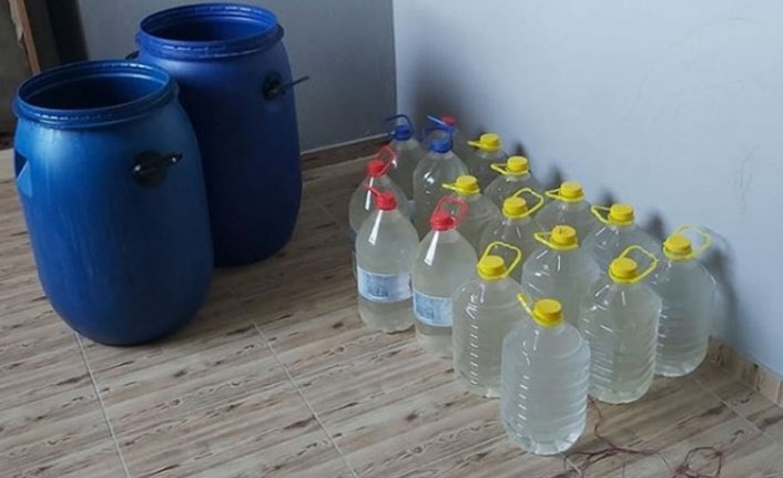 1585 litre sahte içki ele geçirildi