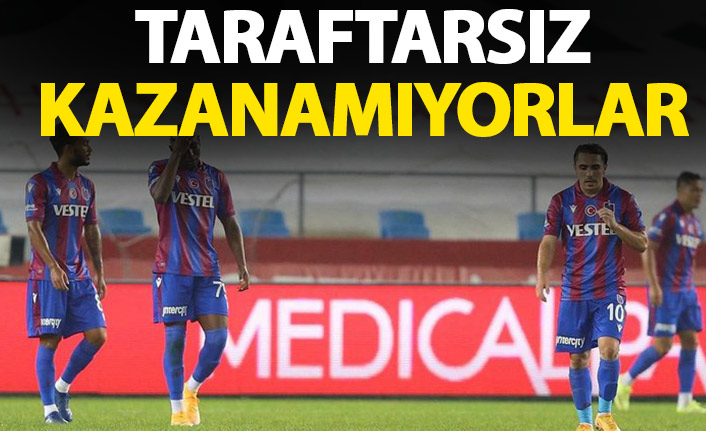 Trabzonspor taraftarsız kazanamıyor