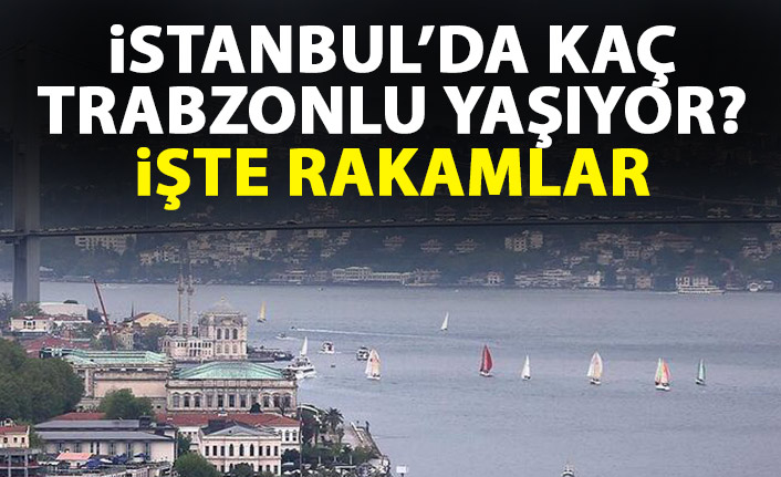 İstanbul'da kaç Trabzonlu yaşıyor? İşte rakamlar