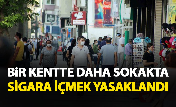 Bir kentte daha sokakta sigara içmek yasaklandı