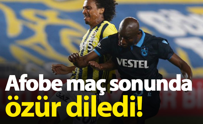 Benik Afobe özür diledi