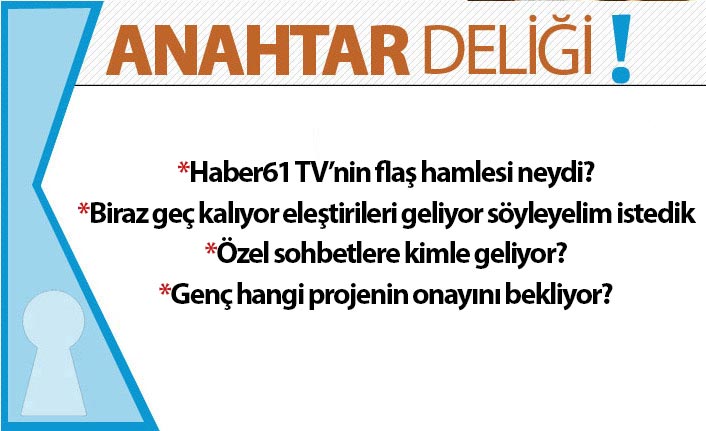 Anahtar Deliği 29.10.2020 Haber61 TV’den yeni program: “Aleni Sorular” başlıyor
