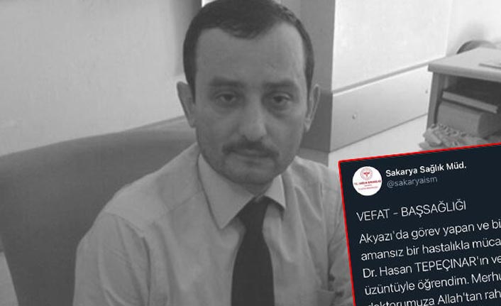 Doktor koronavirüsten hayatını kaybetti