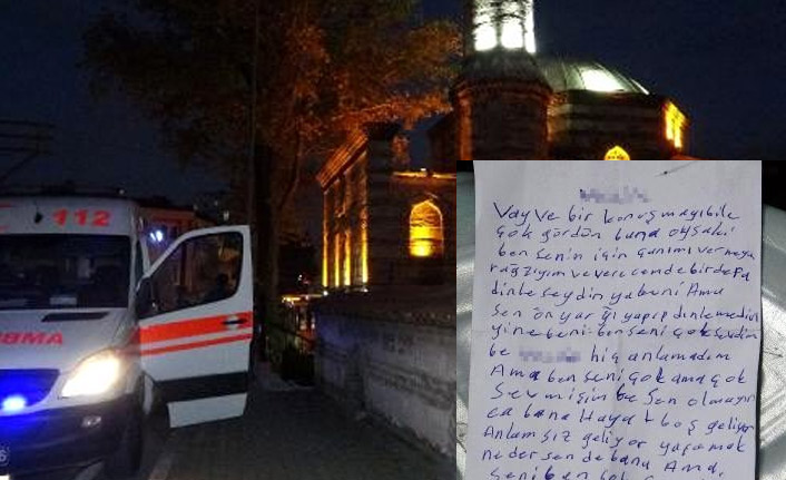 Eski eşi konuşmak istemeyince, not bırakıp camide kendini astı