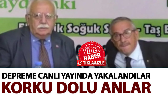İzmir depremine canlı yayında yakalandılar! Korku dolu anlar