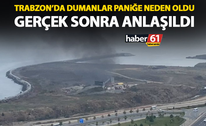 Trabzon’da dolgu sahasında dumanlar paniğe neden oldu! Gerçek sonra ortaya çıktı