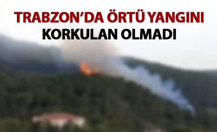 Trabzon'da örtü yangını. 03.10.2020