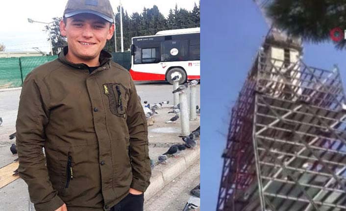 Depreme inşaatın 18. katında yakalandı!