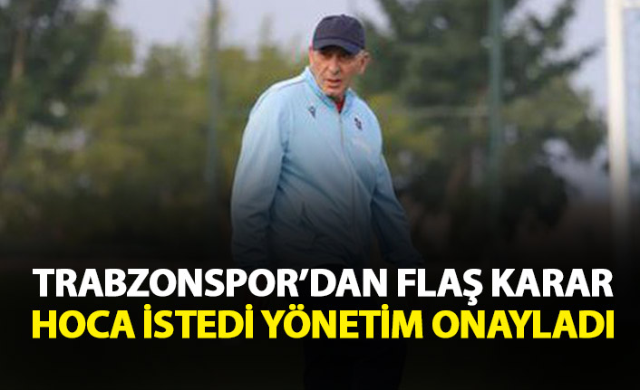 Trabzonspor'dan flaş karar! 2 gün önce...